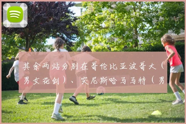 其余两站分别在哥伦比亚波哥大（男女花剑）、突尼斯哈马马特（男女佩剑）