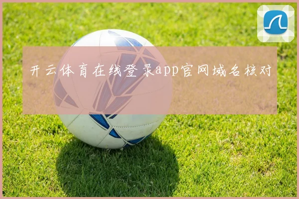 开云体育在线登录app官网域名核对